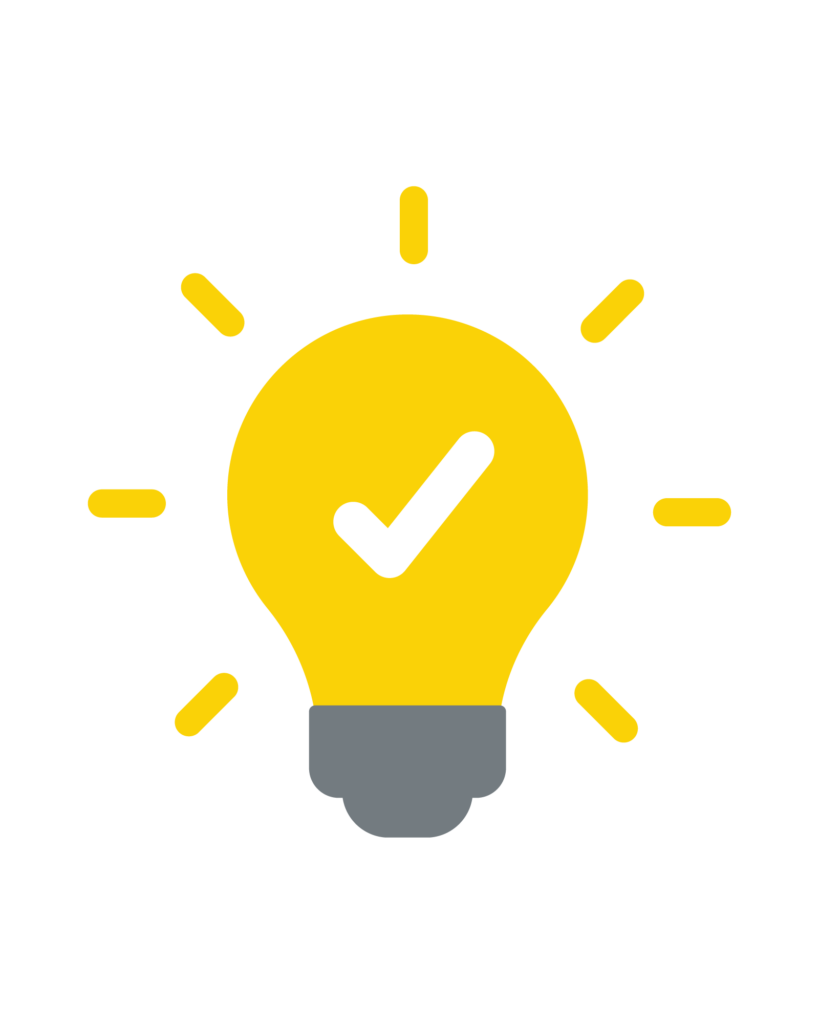 Une ampoule dorée avec une coche blanche au centre (© chirokung2, 123rf.com)